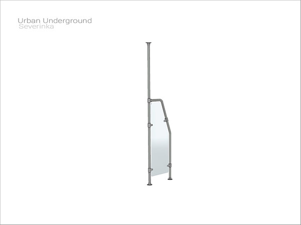 Sims 4 — [Urban Underground] - handrail v02 exit by Severinka_ — Handrail v02 exit From the set 'Urban Underground' Build