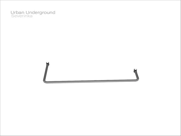 Sims 4 — [Urban Underground] - handrail v03 topR by Severinka_ — Handrail v03 top RIGHT From the set 'Urban Underground'