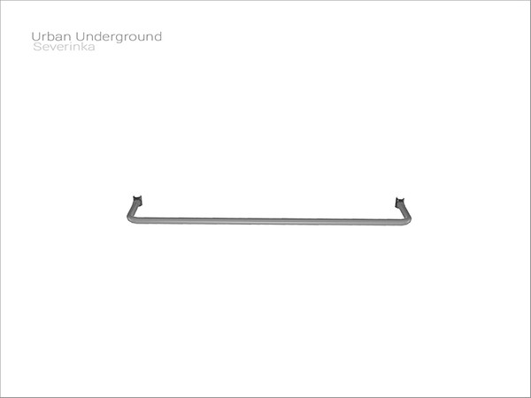 Sims 4 — [Urban Underground] - handrail v04 top by Severinka_ — Handrail v04 top From the set 'Urban Underground' Build /