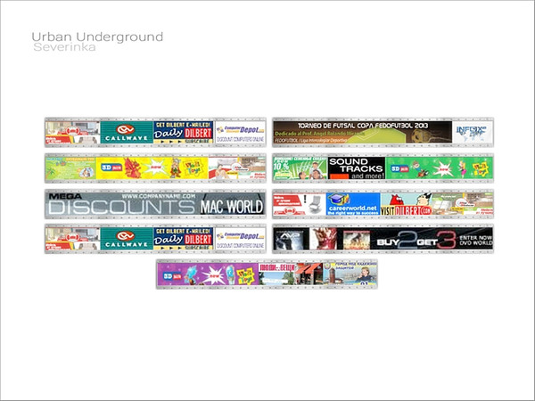 Sims 4 — [Urban Underground] - advertising billboard by Severinka_ — Advertising billboard From the set 'Urban