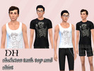 Sims 4 — daniel howell - skeleton tank top and tee by unwrittengalaxy — - bgc for both - skeleton tank has one swatch -