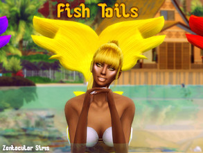 Sims 4 — Fish Tails - New Mermaid Fins by ZentacularSims — 12 New Mermaid Fins Each one is based off different species of