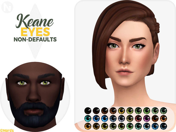 Sims 4 — Keane Non-Default Eyes by Nords — This is the non-default version of my Keane Eyes. -------------- Info