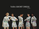 Sims 4 — Yara Short Dress - Get Famous needed by JoutSims — - Recolor. - Five options. I hope you like it :)