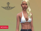 Sims 4 — Tribal chest tattoo by AlRynn — Standalone tribal chest tattoo for females. Single swatch.