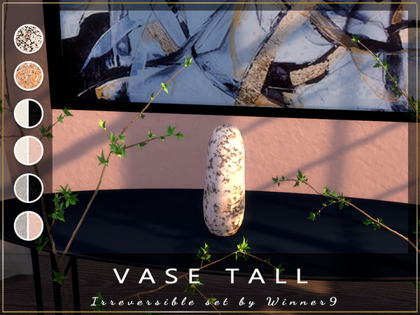 Sims 4 — Vase tall by Winner9 — This is tall vase from my set Irreversible, you can find it easy in your game by typing