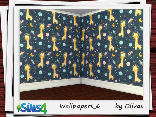 Sims 4 — Wallpapers_6 by olivas2 — Created for: The Sims 4 Wallpaper with plinth.