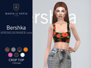 Sims 4 — Marta Li Bershka Crop Top by martalisofia — From Bershka's Spring/Summer 2019 Collection