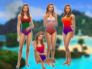 Sims 4 — Gradient Swimsuit by BAMItzRuie — Today, we have a variety of gradient style swimsuits, with four swatches.