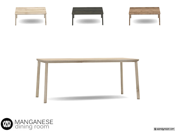 Sims 4 — Manganese Dining Table by wondymoon — - Manganese Dining Room - Dining Table - Wondymoon|TSR - Creations'2019