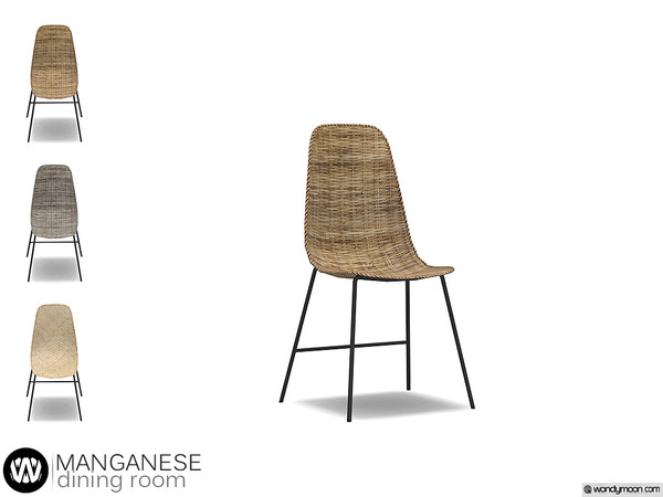 Sims 4 — Manganese Dining Chair by wondymoon — - Manganese Dining Room - Dining Chair - Wondymoon|TSR - Creations'2019