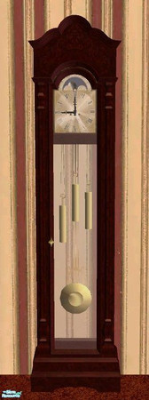 Sims 2 — Grandfather Clock in Dark Redwood by RhondaBlonda — 