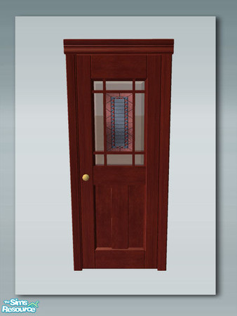 Sims 2 — Rustic Living: Door Glass - Recol 05 by Shakeshaft — Part of a set of Window and Doors to accompany my Rustic
