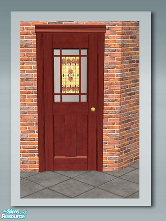 Sims 2 — Rustic Living: Door Diagonal Mesh by Shakeshaft — Part of a set of Window and Doors to accompany my Rustic