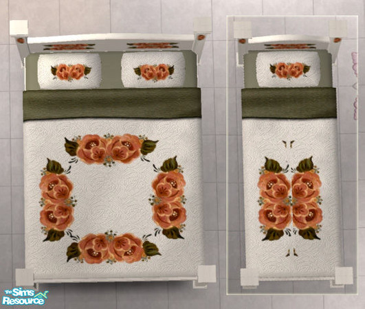 Sims 2 — Storybook RC set 4 - Country bedding by Simaddict99 — bedding to match