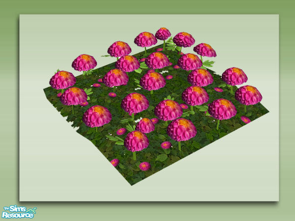 Sims 2 — Mom's Pom Poms - Pink02 by Shakeshaft — Part of a set of colourful Mom's Pom Poms for your sims gardens, these