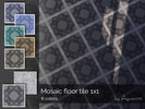 Sims 4 — Mosaic floor tile 1x1 by Ayumi115 — Mosaic floor tile 1x1 6 colors 2 parts