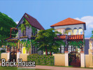 Sims 4 — Brick House by sims_itme — 2-storey brick house feels like a country house and nature, divided into 2 houses.