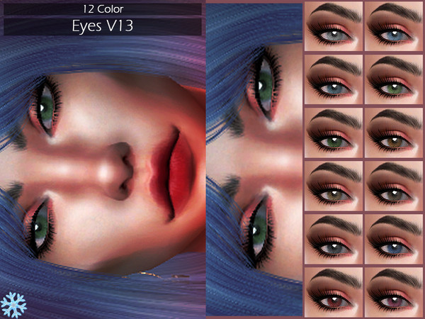 Sims 4 — LMCS Eyes V13 by VELYSEA — -New Mesh -12 swatches -All Skin