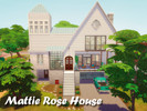 Sims 4 — Mattie Rose House - No CC! by JulyArmstrong — This house has 3 floors. On the first one there's a garage, a
