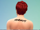 Sims 4 — BabyBubba LilXan Back Tattoo by BabyBubba_ — *PACKAGE WILL SAY &amp;amp;amp;amp;amp;quot;LIL