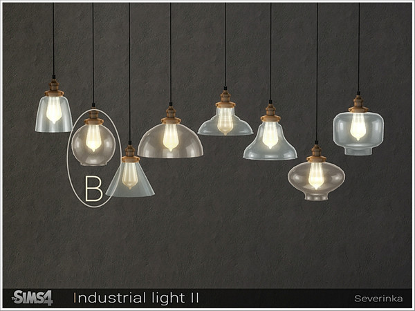 Sims 4 — [Industrial light II] - ceiling  lamp B by Severinka_ — Ceiling lamp B Loft style From the set 'Industrial light