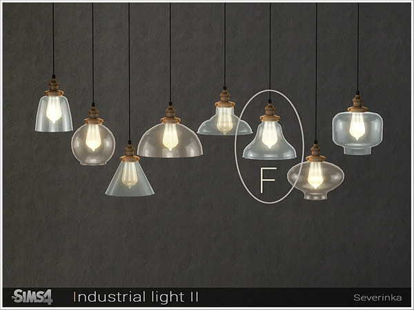 Sims 4 — [Industrial light II] - ceiling  lamp F by Severinka_ — Ceiling lamp F Loft style From the set 'Industrial light