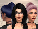 Sims 4 — Tattoo Neck - Barbed Wire by Linnysia-Sims — Hi! We are Annysia and Lilium (Linnysia) and this is our third