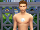 Sims 4 — Arc reactor tattoo by Dty1027 — Tattoo of Iron Man's first reactor, placed on centre of the chest