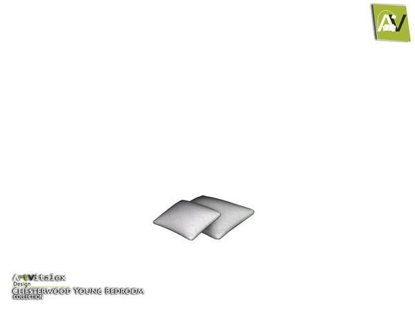 Sims 4 — Chesterwood Bed Pillows by ArtVitalex — - Chesterwood Bed Pillows - ArtVitalex@TSR, Aug 2019