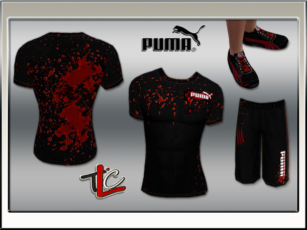 Sims 4 — Puma Pack Athletic Set by terriecason — Greetings Simmers. After a LONG hiatus I have returned with an offering.