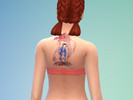 Sims 4 — Eleven back Tattoo by Sunnny_Loui — Eleven and Monster back tattoo Stranger things join my discord: