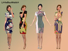 Sims 4 — Qipao/Cheongsam by littleBlackRabbit by LittleBlackRabbit — Created for: The Sims 4 Style : Qipao mini dress Sub