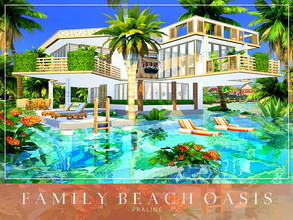 Sims 4 — Family Beach Oasis by Pralinesims — By Pralinesims