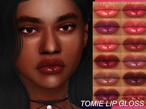 Sims 4 — Tomie Lip Gloss N202 by Pralinesims — Juicy lips in 30 colors.