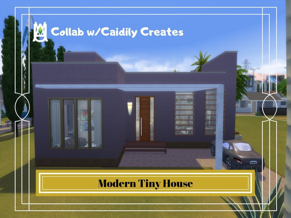 Sims 4 — Modern Tiny House by auvastern — This house is perfect for small family of 3 in Del Sol Valley. This build is a