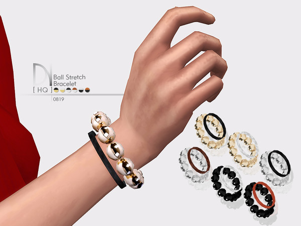 Sims 4 — Ball Stretch Bracelet [Right] by DarkNighTt — Ball Stretch Bracelet [Right] Have 6 colors. HQ mod compatible.