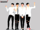 Sims 4 — Wonho.w Posepack 002 by wonhowow — WINNER inspired poses The Sims 4 pose 4 poses in-game Custom thumbnail Enjoy