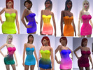 Sims 4 — Betcha Dress Neon Recolor - Mesh needed by PrettyNPinkGirl — Recolor of the Betcha Dress by Trillyke. 10