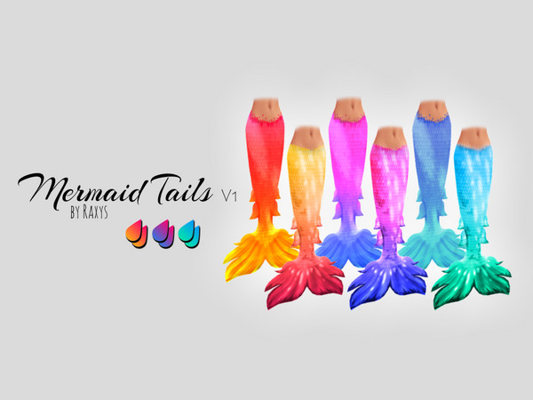 Sims 4 — [Raxys] Mermaid Tails v1 & v2 by AfaGotica2 — .:.:.:. REQUIREMENTS .:.:.:. * Living Island .:.:.:.