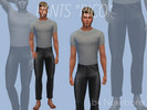 Sims 4 — PANTS "RICO" by Nexeuz — created by Nexebona/Nexeuz - leather makes a strong look - inspired by