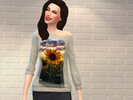 Sims 4 — Sunflower Shirts by morimada — A collection of various sunflower shirts