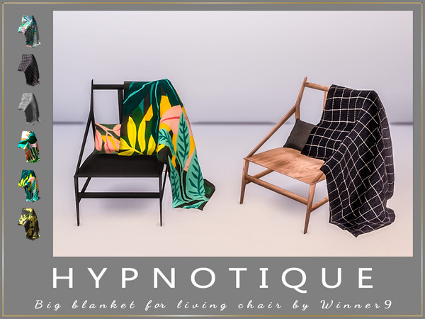 Sims 4 — Big blanket for living chair by Winner9 — This is Big blanket for living chair from my set Hypnotique, you can