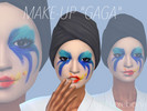 Sims 4 — Make-Up Inspired by GAGA by Nexeuz — created by Nexebona/Nexeuz - inspired by Lady Gaga's musicvideo