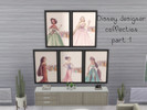 Sims 4 — Disney designer painting part 1 by MaddyNathan — Disney designer collection part 1 5 swatches ( Tiana, Rapunzel,