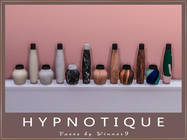Sims 4 — Vases by Winner9 — This is two stacked vases from my set Hypnotique, you can find it easy in your game by typing