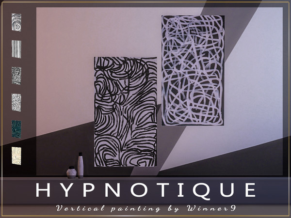 Sims 4 — Vertical painting by Winner9 — This is Vertical painting from my set Hypnotique, you can find it easy in your