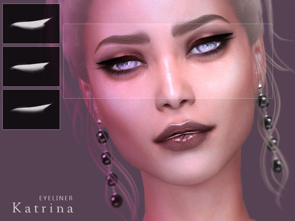 Sims 4 — [ Katrina ] - Eyeliner by Screaming_Mustard — A new simple eyeliner in three styles. For females, teen +. With