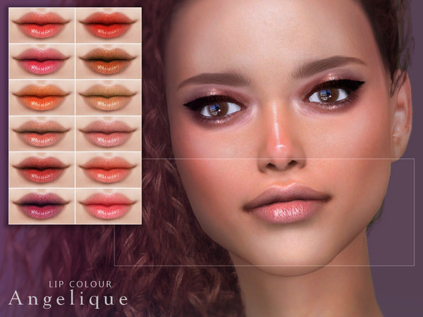 Sims 4 — [ Angelique ] - Lip Colour by Screaming_Mustard — A simple, natural style lip colour. For females, teen +. With