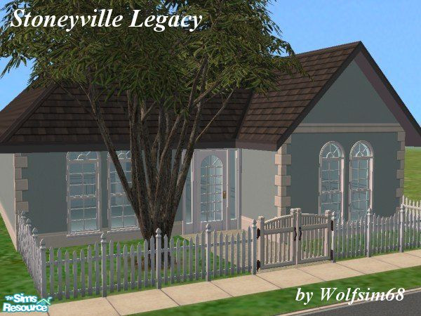 Sims 2 — Stoneyville Homes - Legacy by Wolfsim68 — This 4 Bedroom Home is semi open plan with the Living, Dining &